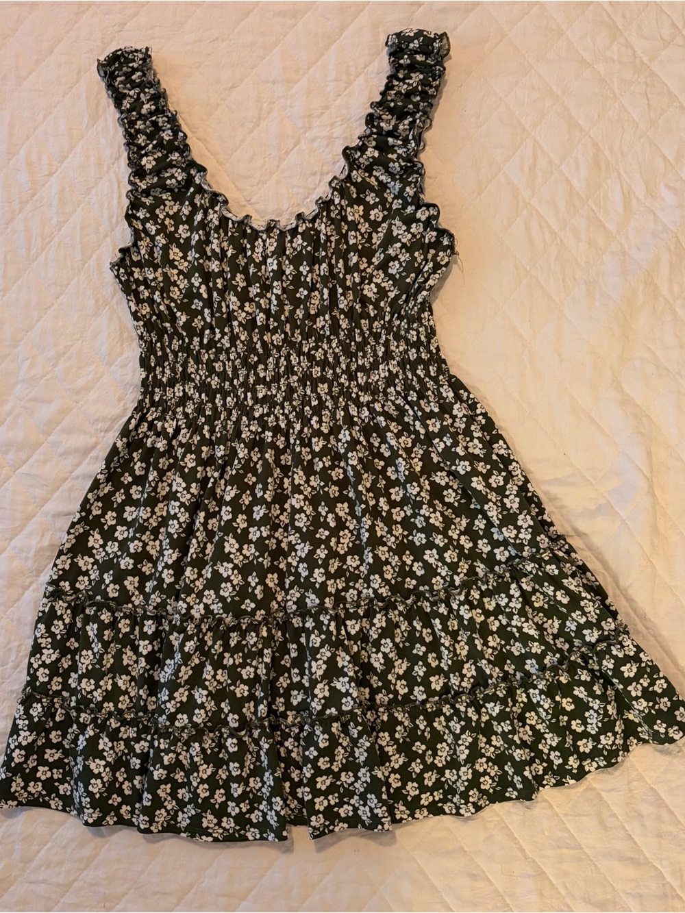 Urban Outfitters Green Floral Sundress
